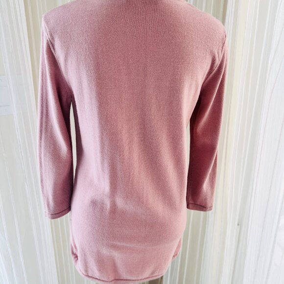 Tory Burch pink merion wool Tunic sweater, size S - Picture 2 of 8